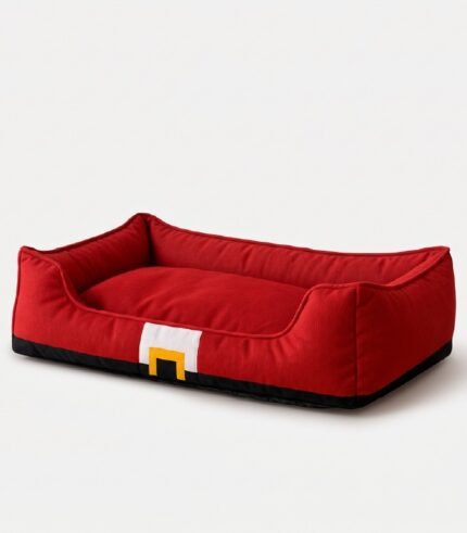 Cama Estelar Navideña roja- Diseño Santa.